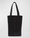 Golden Goose 24.7 North-south Studded Leather Tote Bag In Black