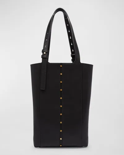 Golden Goose 24.7 North-south Studded Leather Tote Bag In Black
