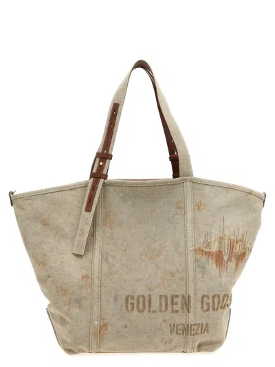Golden Goose '24.7' Shopping Bag In Beige