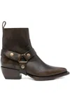 Golden Goose Debbie Boot Brown With Removable Buckle Women In Brown