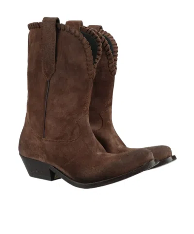 Golden Goose 40mm Wish Star Boots In Red