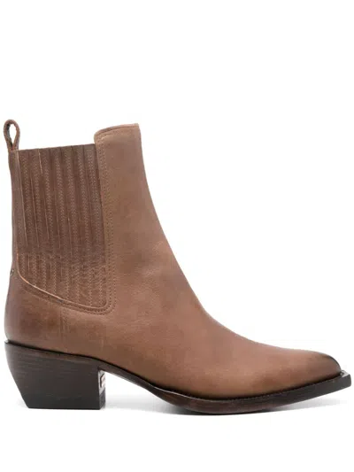 Golden Goose 45mm Debbie Boots In Brown