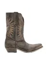 Golden Goose 4mm Wish Star Leather Boots In Grey