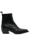 Golden Goose Black Ankle Boots In Black
