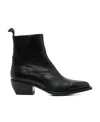 Golden Goose Leather Boots In Black