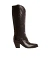 Golden Goose 65mm Leather Cowboy Boots In Black
