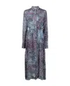 Golden Goose Abstract-print Midi Dress In Gray