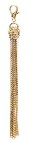 Golden Goose Multi-chain Keyring In Gold