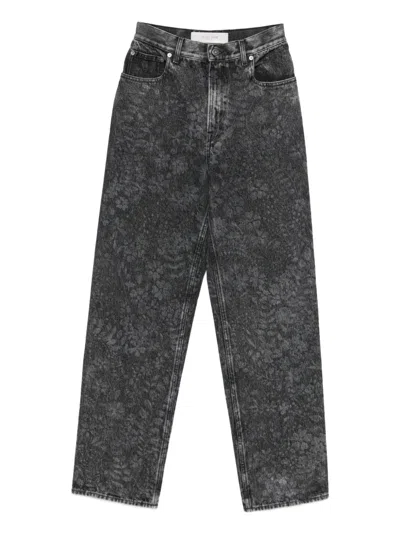 Golden Goose Acid-wash Cotton Jeans In Gray