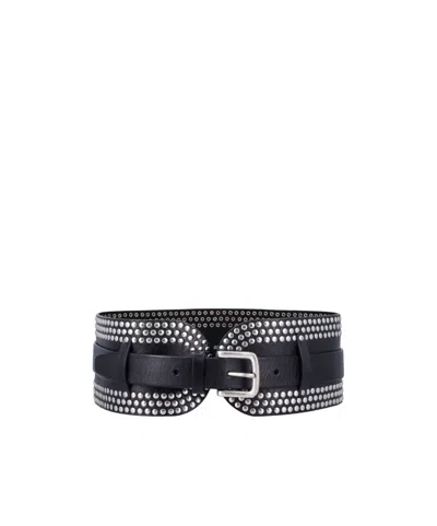 Golden Goose Adjustable Waist Belt In Black