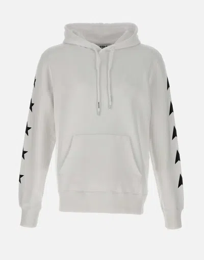 Golden Goose Alighiero Cotton Sweatshirt In White