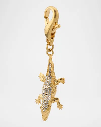 Golden Goose Alligator Bag Charm In Burgundy