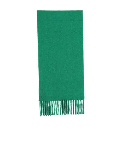 Golden Goose Alpaca Wool-blend Fringed Scarf In Green