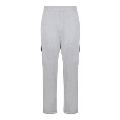 Golden Goose Aluminium Grey Cotton Trousers In Gray