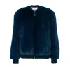 Golden Goose "amanda" Bomber Jacket In Blue