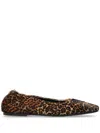 Golden Goose Amy Leopard-print Ballet Flats