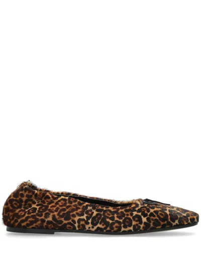 GOLDEN GOOSE GOLDEN GOOSE AMY WITH ZIP LEOPARD HORSY LEATHER UPPER