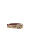 Golden Goose Animal-print Buckle Belt In Multicolor