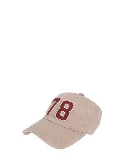 Golden Goose Appliqué Baseball Hat In Neutral