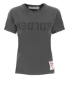 Golden Goose Distressed T-shirt In Gray