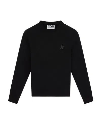 Golden Goose Athena Star-patch Sweatshirt In Black