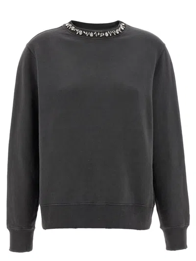 Golden Goose Woman Sweatshirt Grey Size L Cotton In Gray