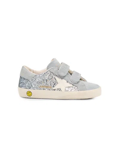 Golden Goose Baby Girl's & Little Girl's Old School Glitter Low-top Sneakers In Blue