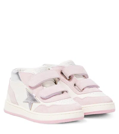 Golden Goose Kids' Baby June Leather Sneakers In White