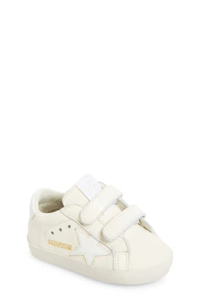 Golden Goose Baby School Sneaker In Optic White