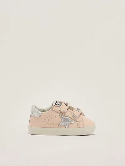 Golden Goose Baby School Sneaker In Pink
