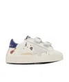 Golden Goose Leather Baby School Sneakers In White