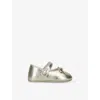Golden Goose Baby Sofi Leather Ballet Shoes Gold Eur 17 / 1 Uk In Gold