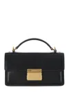 Golden Goose Calf Leather Venezia Tote Bag In Nero