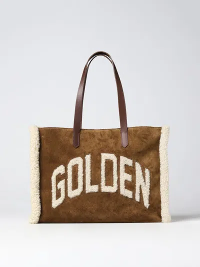 Golden Goose Bag In Suede And Merino Wool In Brown
