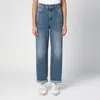 Golden Goose Baggy Jeans With Blue Turn-ups In Blue