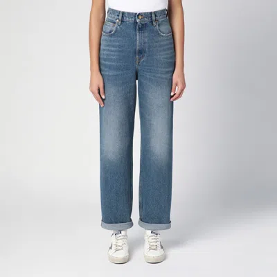 Golden Goose Baggy Jeans With Blue Turn-ups