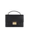 Golden Goose 'venezia' Black  Hand Bag With Lettering Logo And Clasp Closure