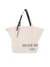Golden Goose Spacious Beige Handbag With Dual Handles And Adjustable Strap