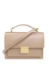 Golden Goose Deluxe Brand Structured Handbag With Gold-tone Clasp And Versatile Straps