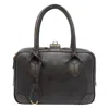 Golden Goose Luxe Leather Shoulder Bag With Top Handles In Brown