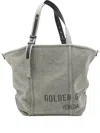 Golden Goose Olive Logo Print Tote In Green