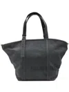 Golden Goose Antracite 247 Ew Canvas Shopping Bag In Grey