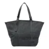 Golden Goose Antracite 247 Ew Canvas Shopping Bag In Grey