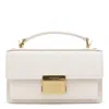Golden Goose Deluxe Brand Structured Handbag With Gold-tone Clasp And Detachable Strap In White