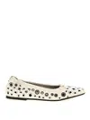 Golden Goose 'amy' Ballet Flats Featuring Metal Eyelets In Yellow