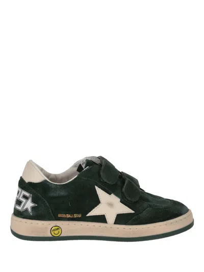 Golden Goose Ball Star Strap Suede Upper Vamp Tongue And Spur Leather Star And Heel In Animal Print