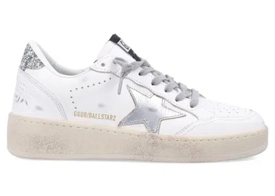 Pre-owned Golden Goose Ball Star 2 Deluxe Silver (women's) Sneakers In White/silver Metallic