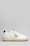 Golden Goose Ball Star 2 Sneakers In White Leather In White