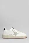 Golden Goose Ball Star 2 Sneakers In White Leather In White