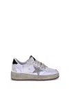 Golden Goose Women's Ballstar 2 Leather Upper And Spur Suede Star Shiny Leather Heel Sneaker In Multi